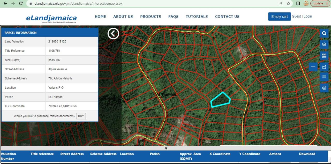 Residential Lot For Sale ALBION HEIGHTS, ST THOMAS, Spring Garden